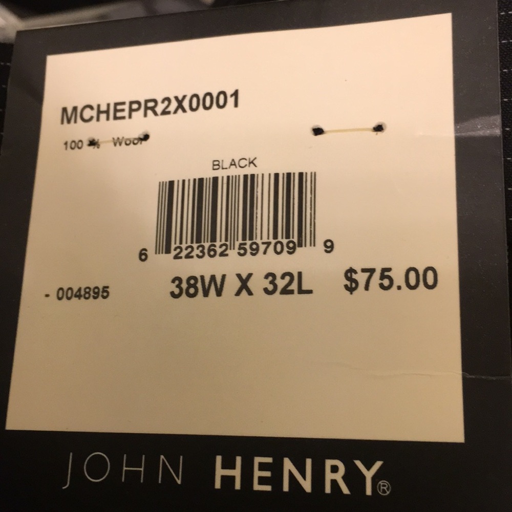 NWT Pair John Henry Black Formal Suit Size 44R - Picture 4 of 8